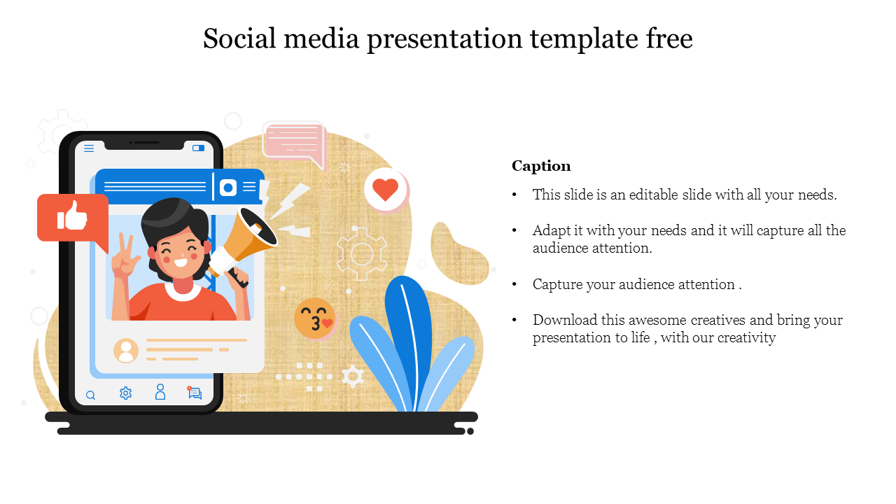 Creative Social Media Presentation Template Free Download